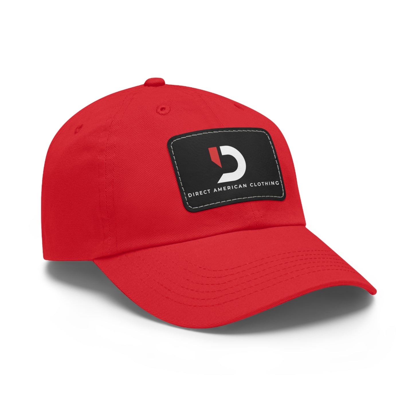 Direct American Clothing Dad Hat with Leather Patch - Casual Everyday Wear