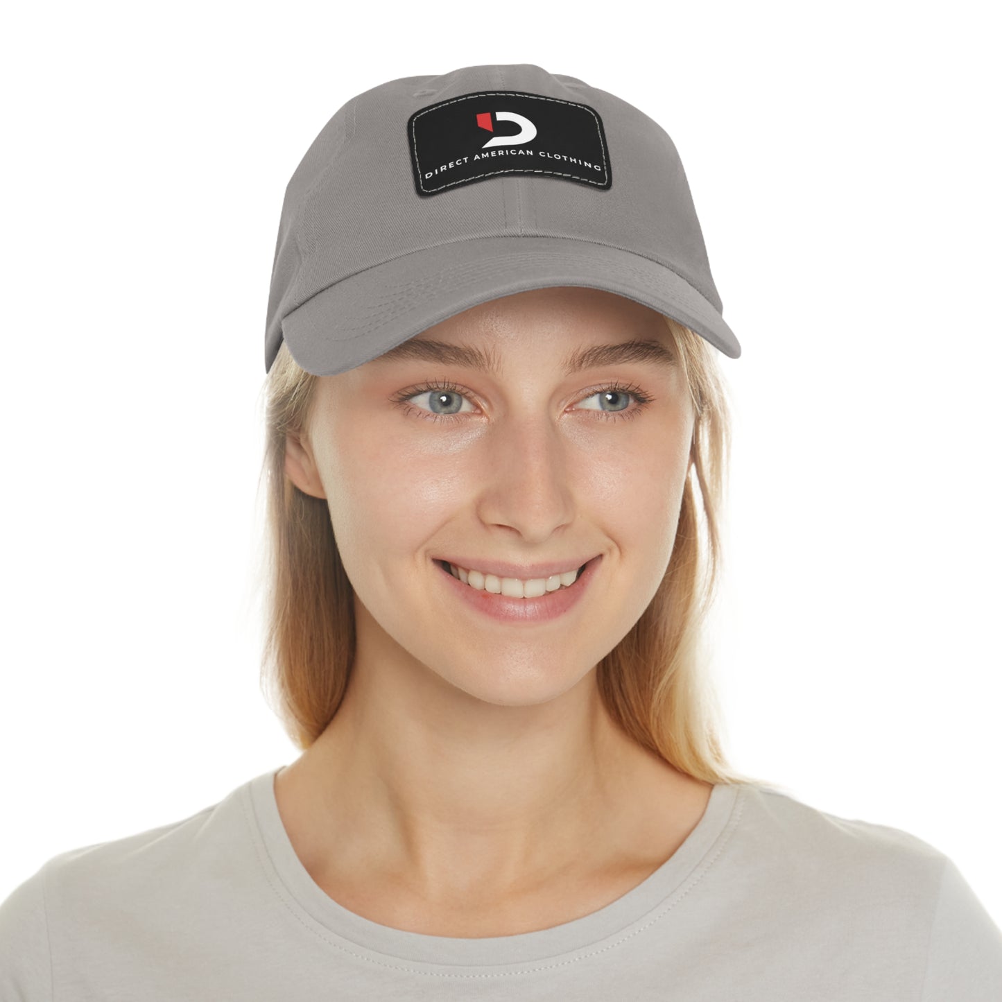 Direct American Clothing Dad Hat with Leather Patch - Casual Everyday Wear