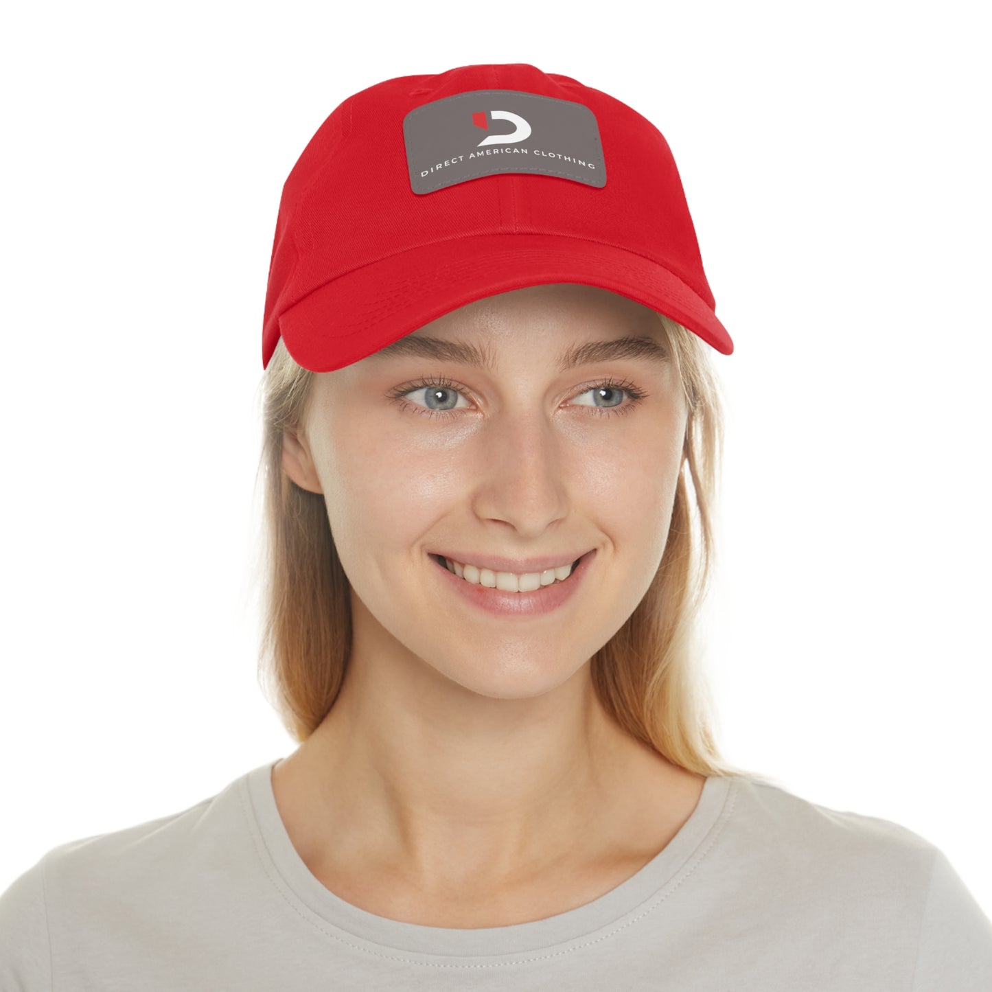 Direct American Clothing Dad Hat with Leather Patch - Casual Everyday Wear