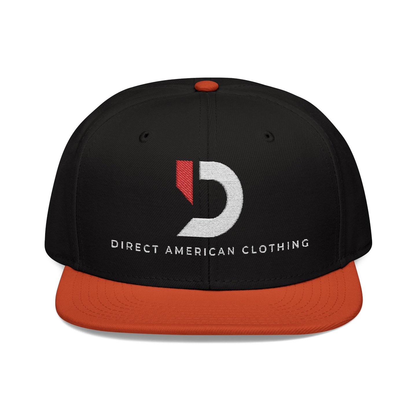 Stylish Embroidered Snapback Cap - Direct American Clothing