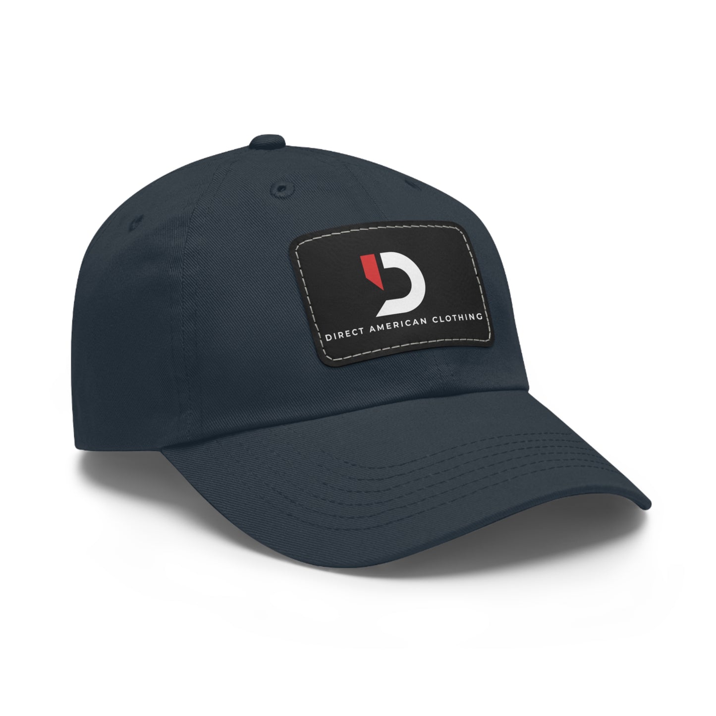 Direct American Clothing Dad Hat with Leather Patch - Casual Everyday Wear