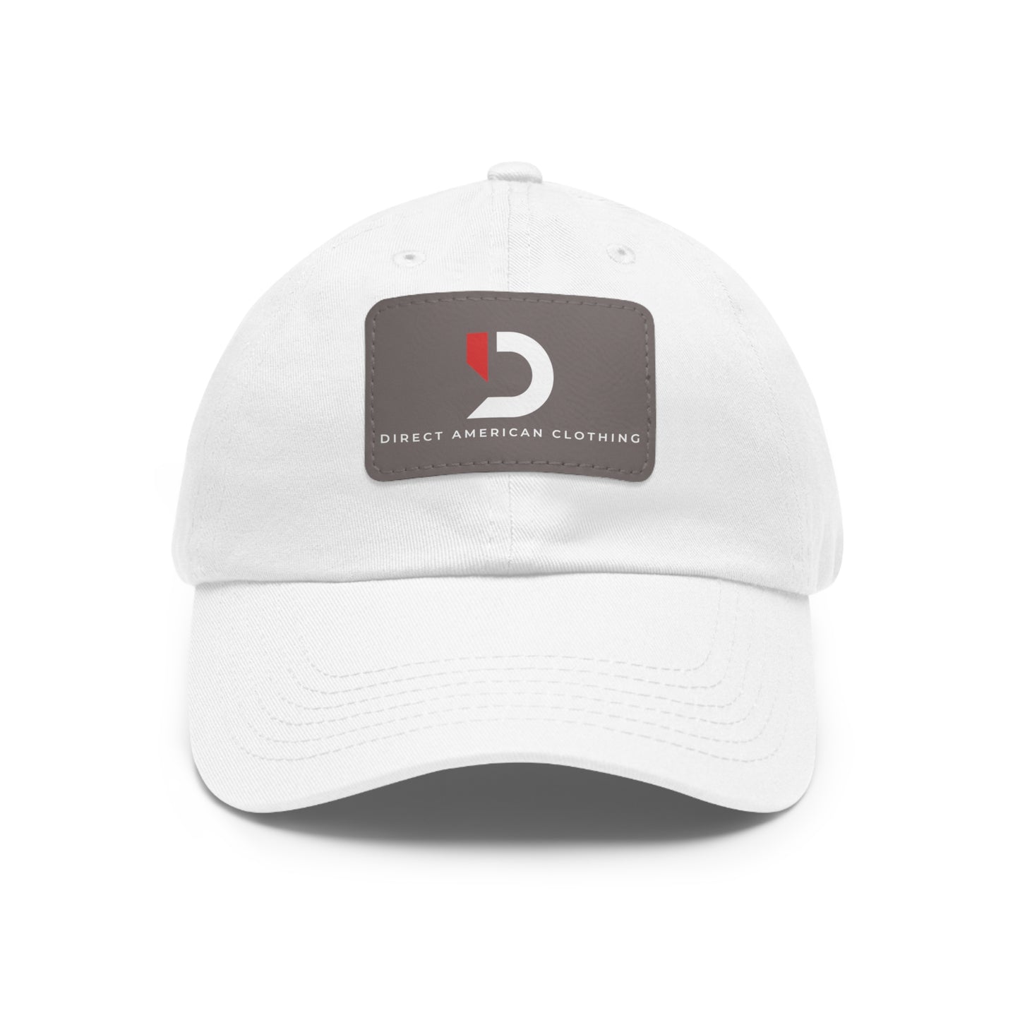 Direct American Clothing Dad Hat with Leather Patch - Casual Everyday Wear