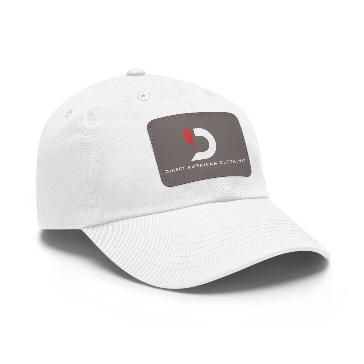 Direct American Clothing Dad Hat with Leather Patch - Casual Everyday Wear