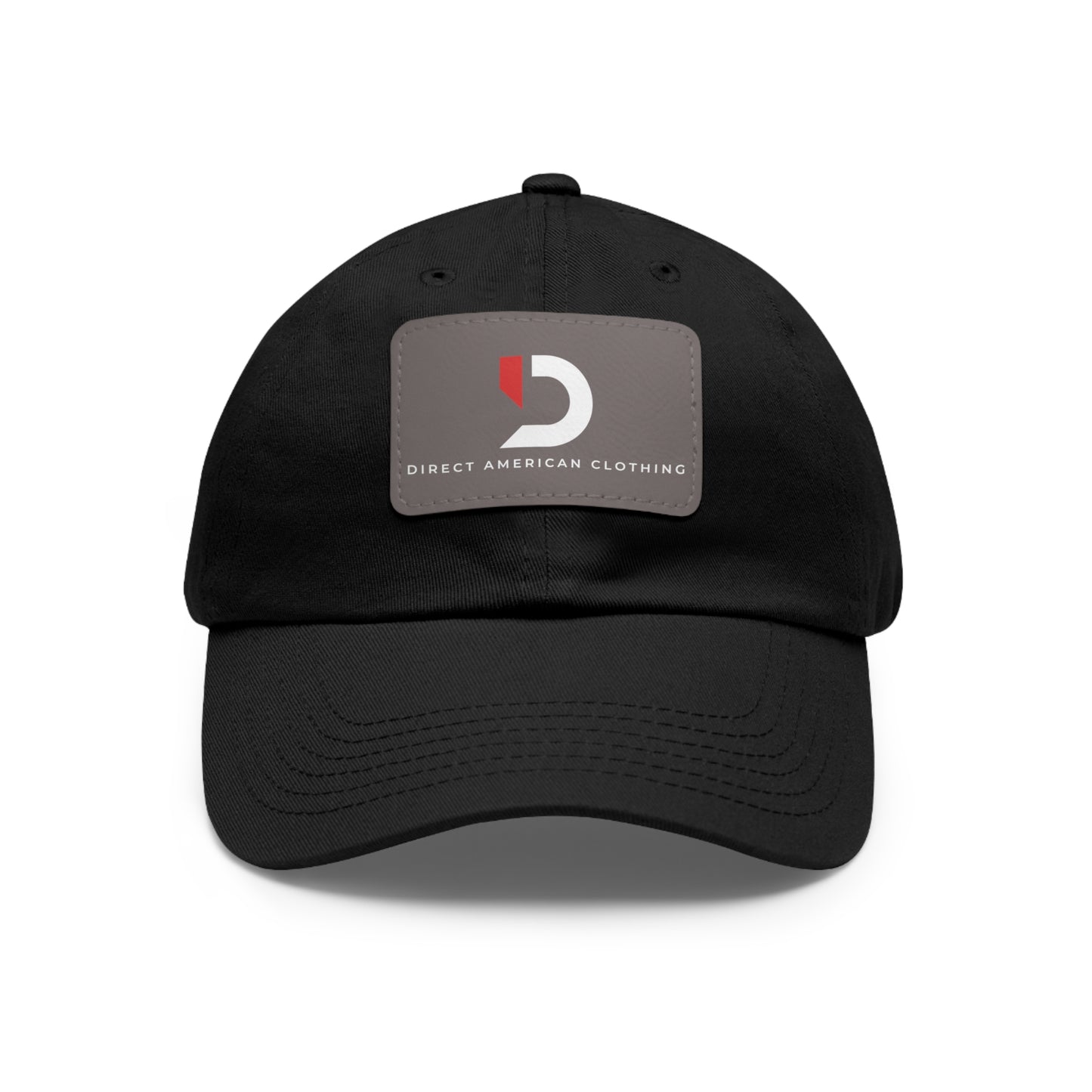 Direct American Clothing Dad Hat with Leather Patch - Casual Everyday Wear
