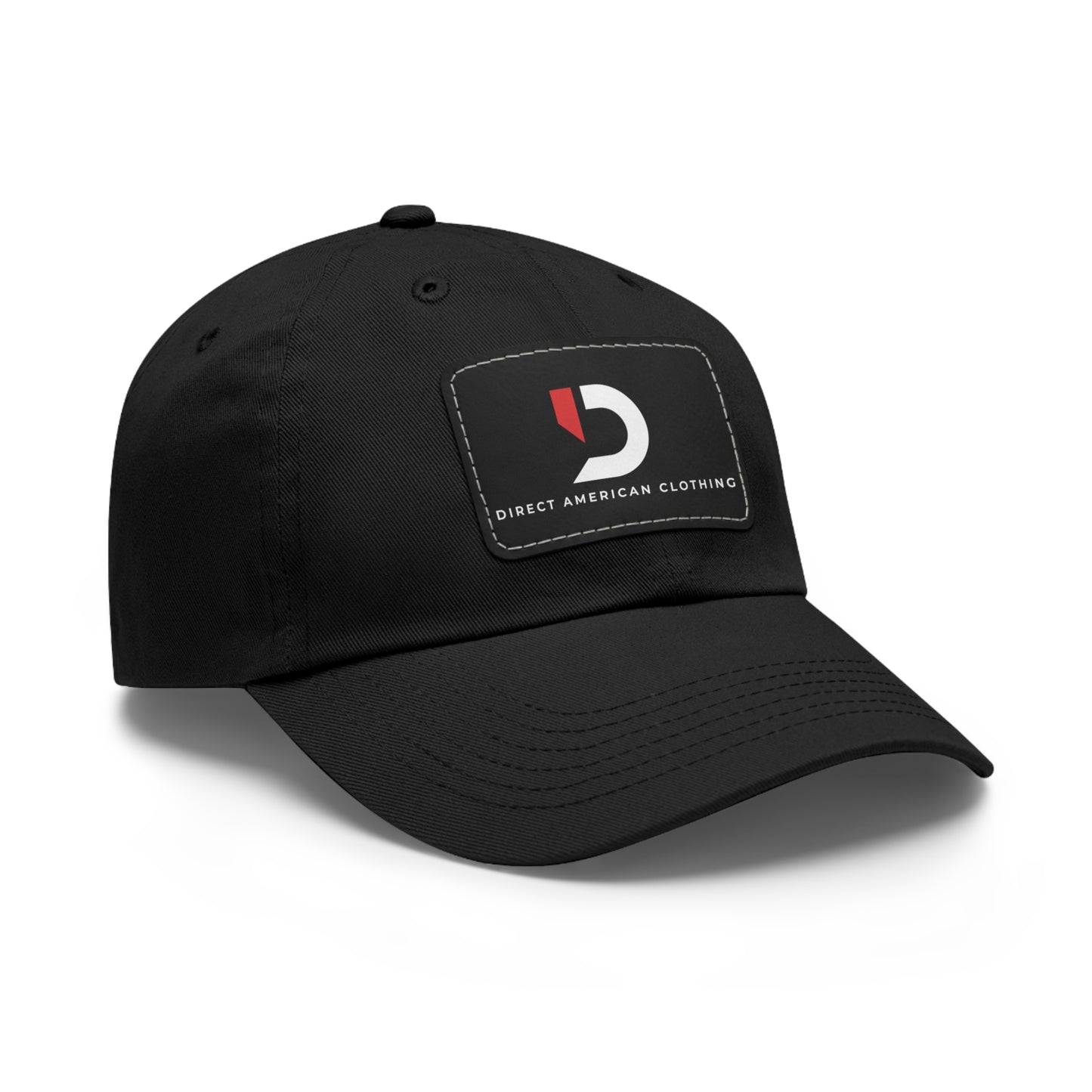 Direct American Clothing Dad Hat with Leather Patch - Casual Everyday Wear