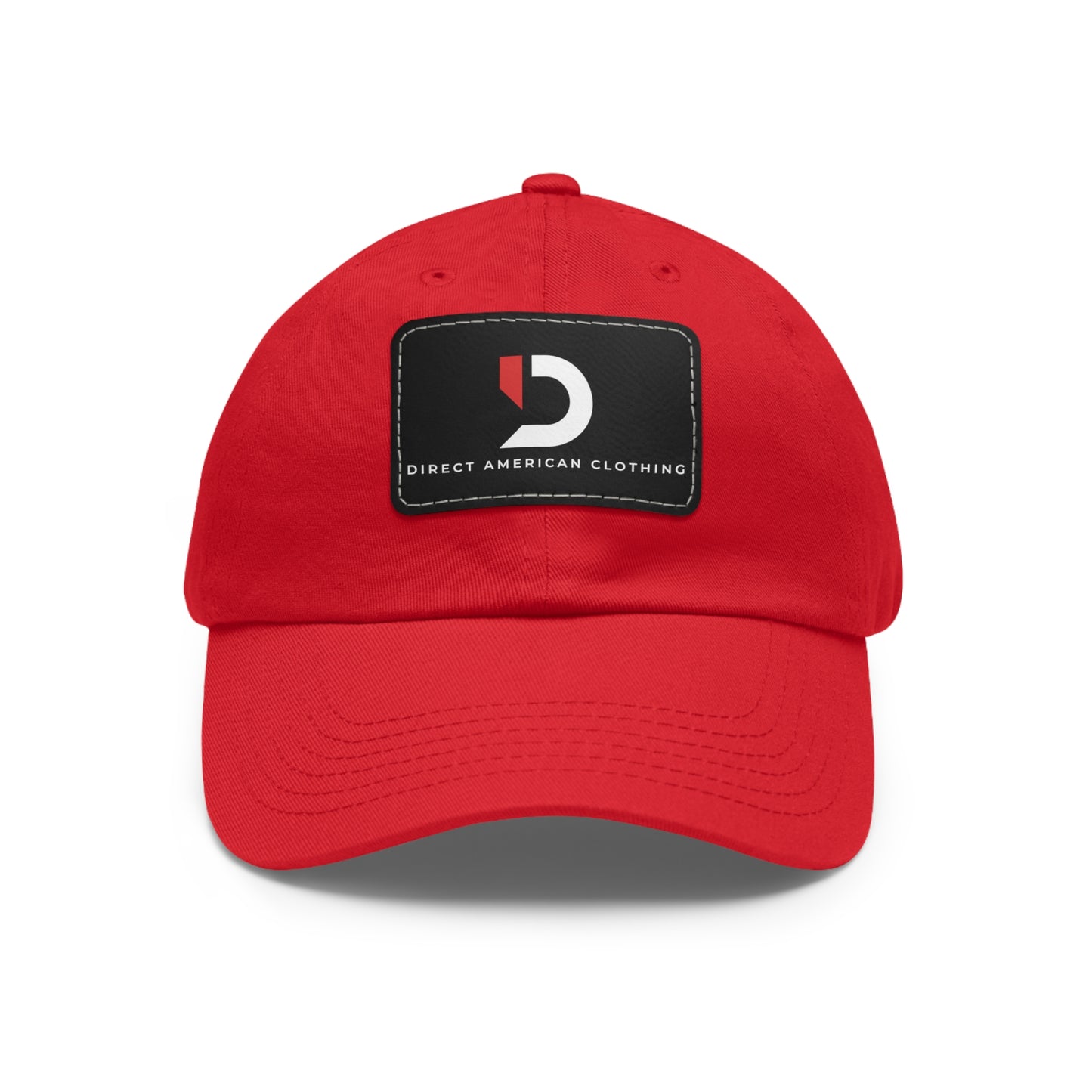 Direct American Clothing Dad Hat with Leather Patch - Casual Everyday Wear
