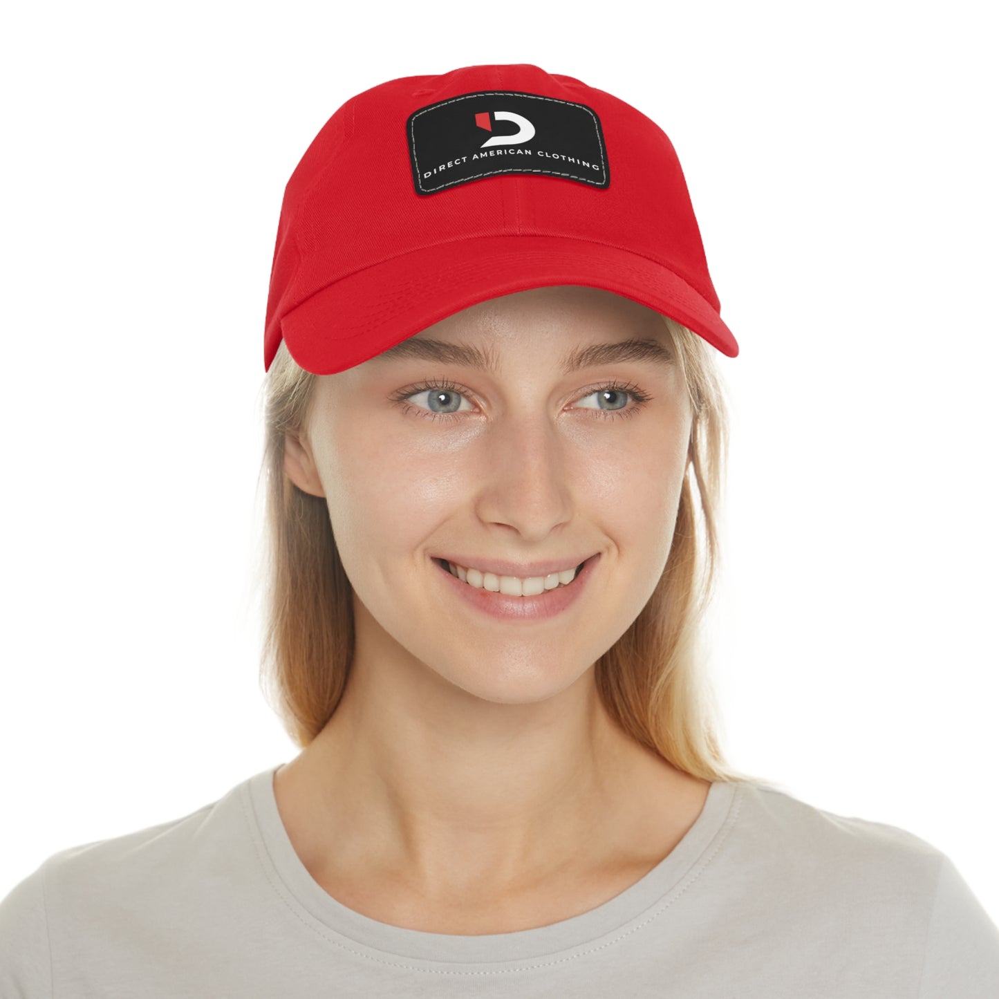 Direct American Clothing Dad Hat with Leather Patch - Casual Everyday Wear