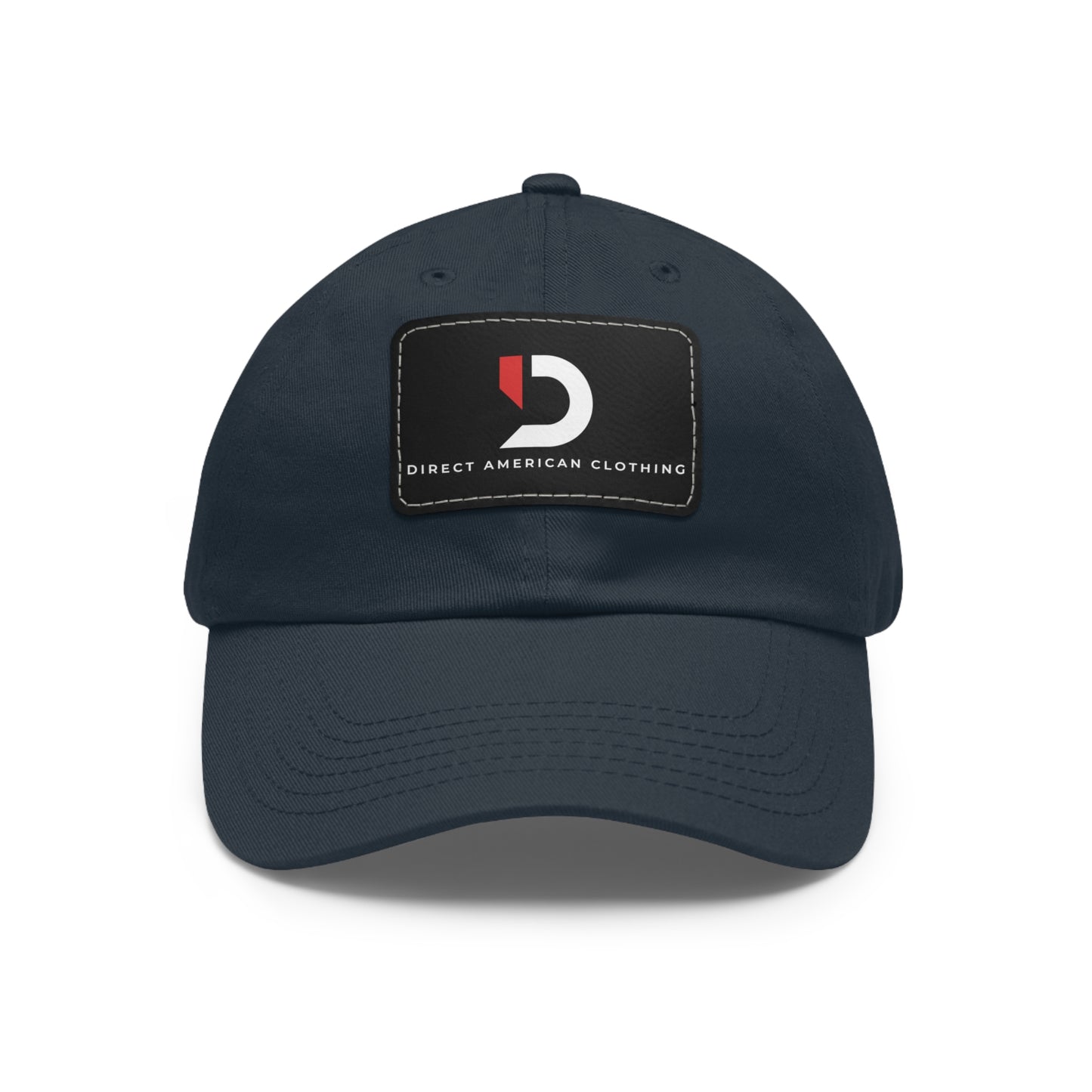 Direct American Clothing Dad Hat with Leather Patch - Casual Everyday Wear
