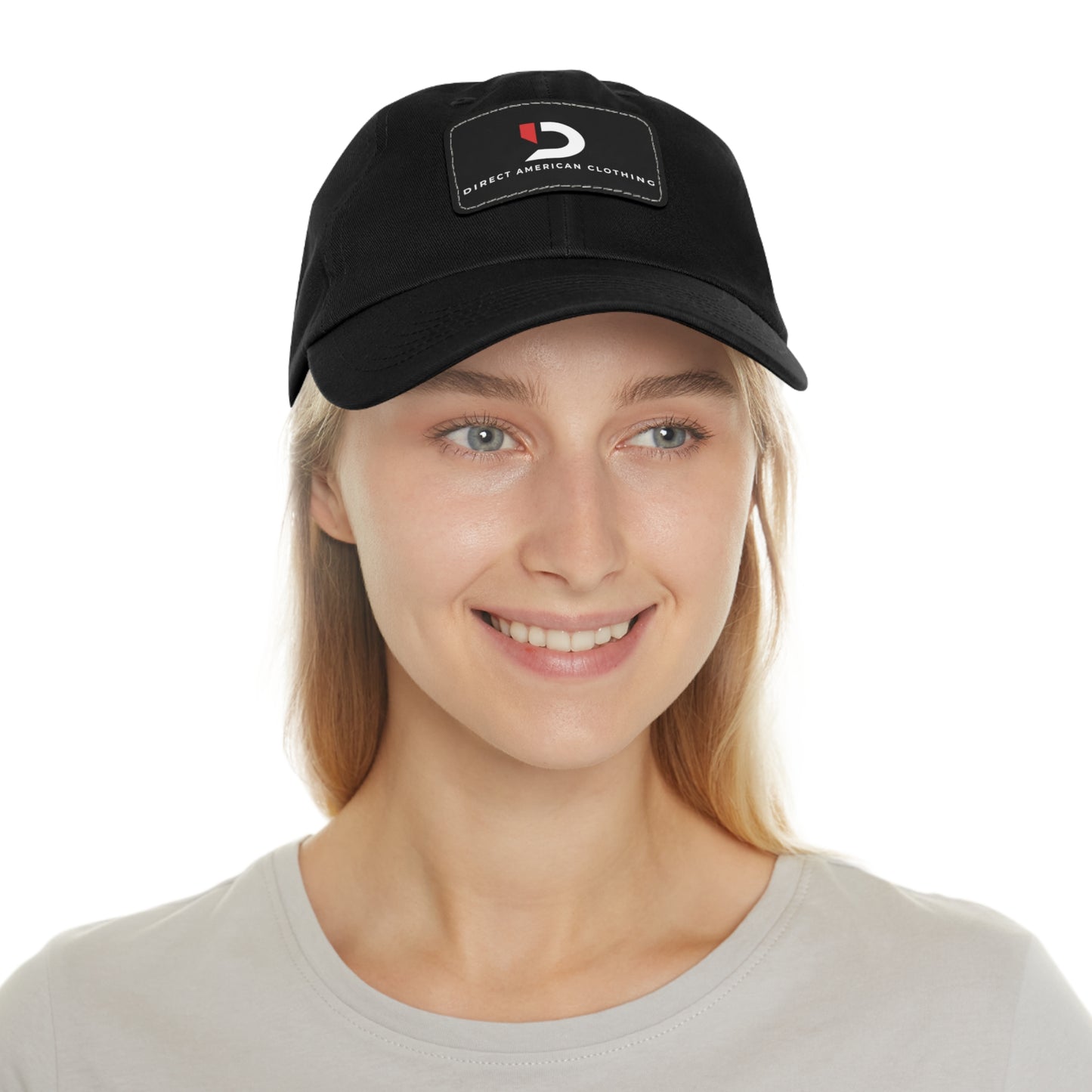Direct American Clothing Dad Hat with Leather Patch - Casual Everyday Wear