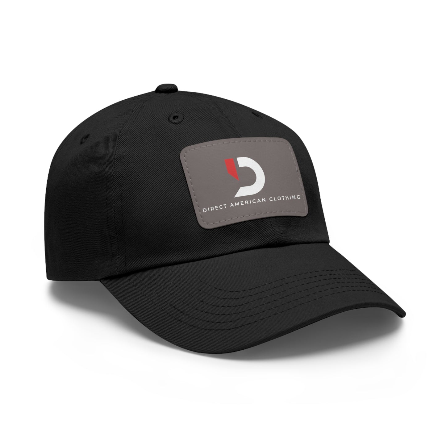 Direct American Clothing Dad Hat with Leather Patch - Casual Everyday Wear