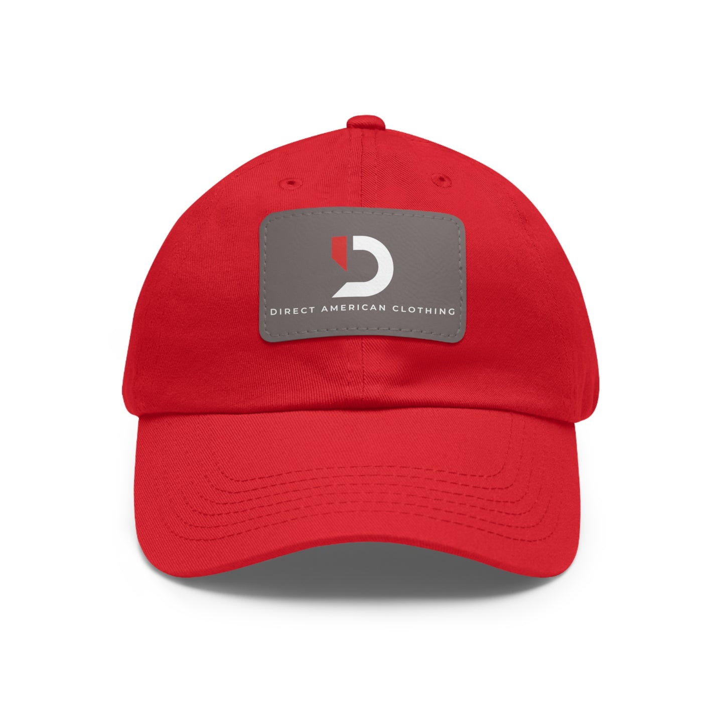 Direct American Clothing Dad Hat with Leather Patch - Casual Everyday Wear
