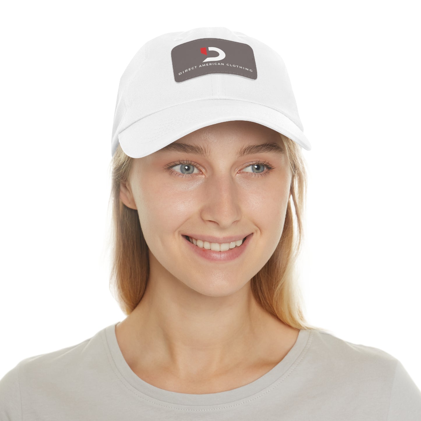 Direct American Clothing Dad Hat with Leather Patch - Casual Everyday Wear