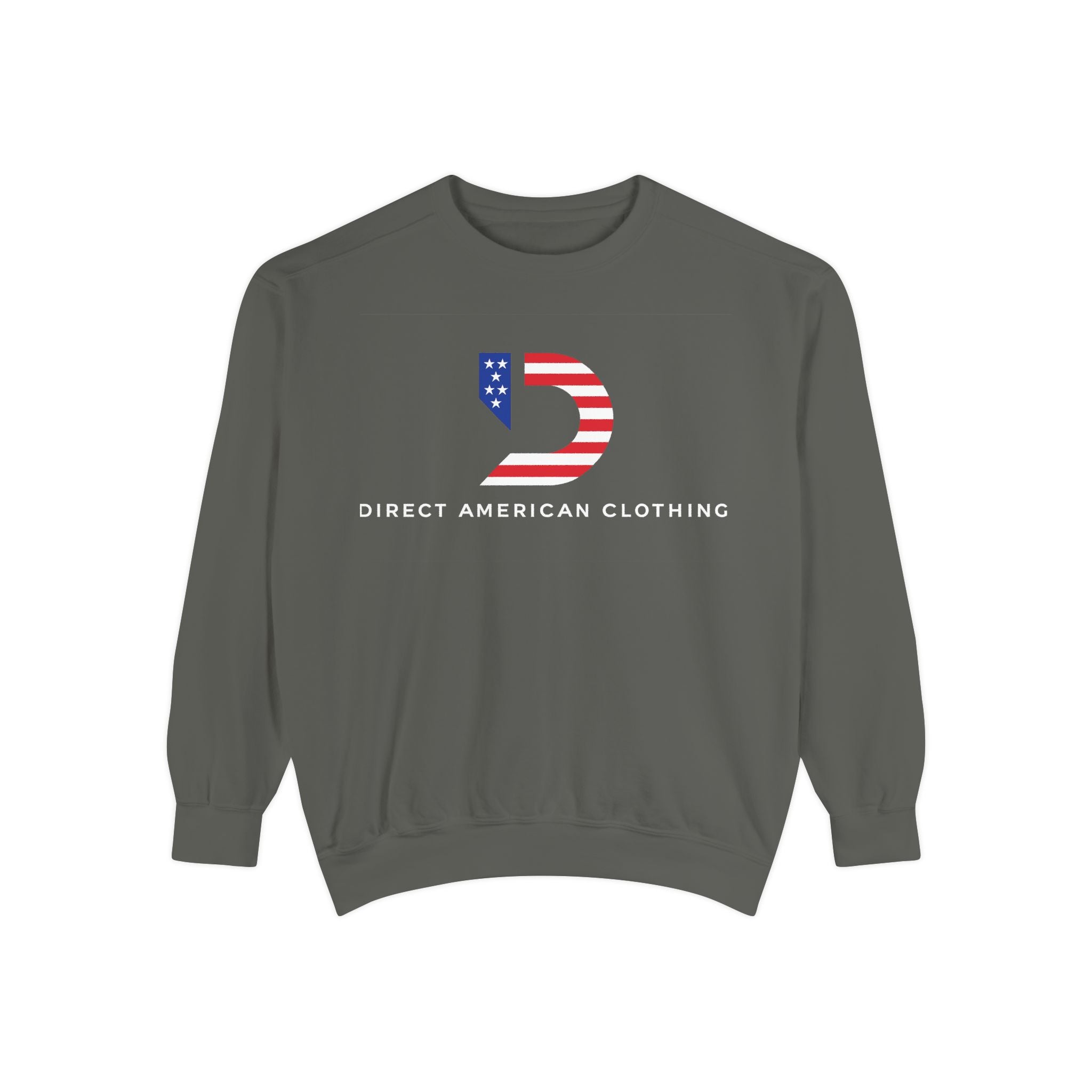 American Flag 'D' Logo Sweatshirt — Direct American Clothing Crewneck