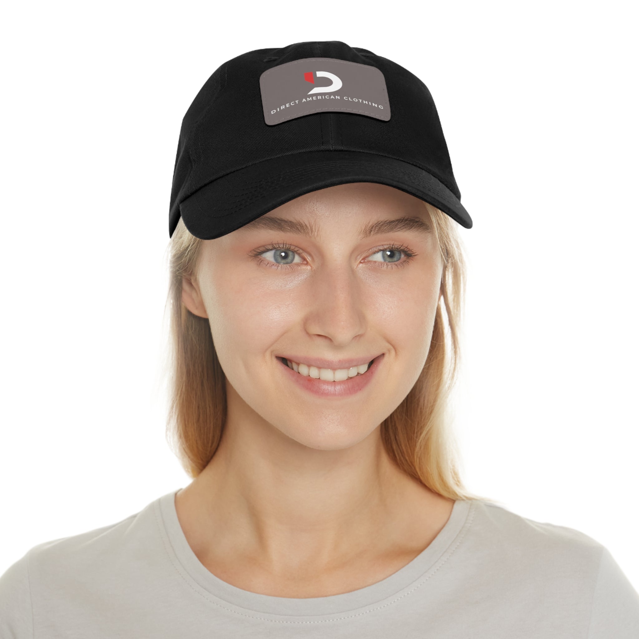 Direct American Clothing Dad Hat with Leather Patch - Casual Everyday Wear