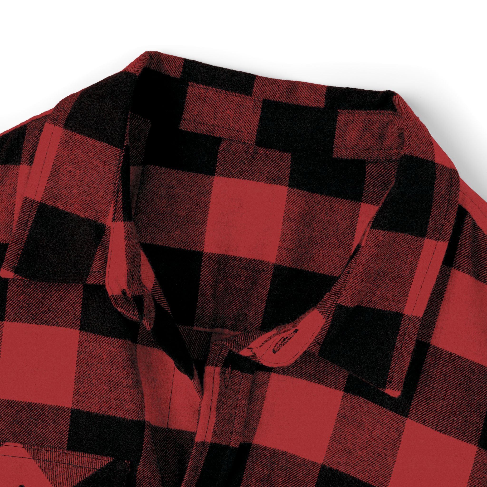 Black & White Buffalo Plaid Flannel Shirt — Classic Cozy Button-Up