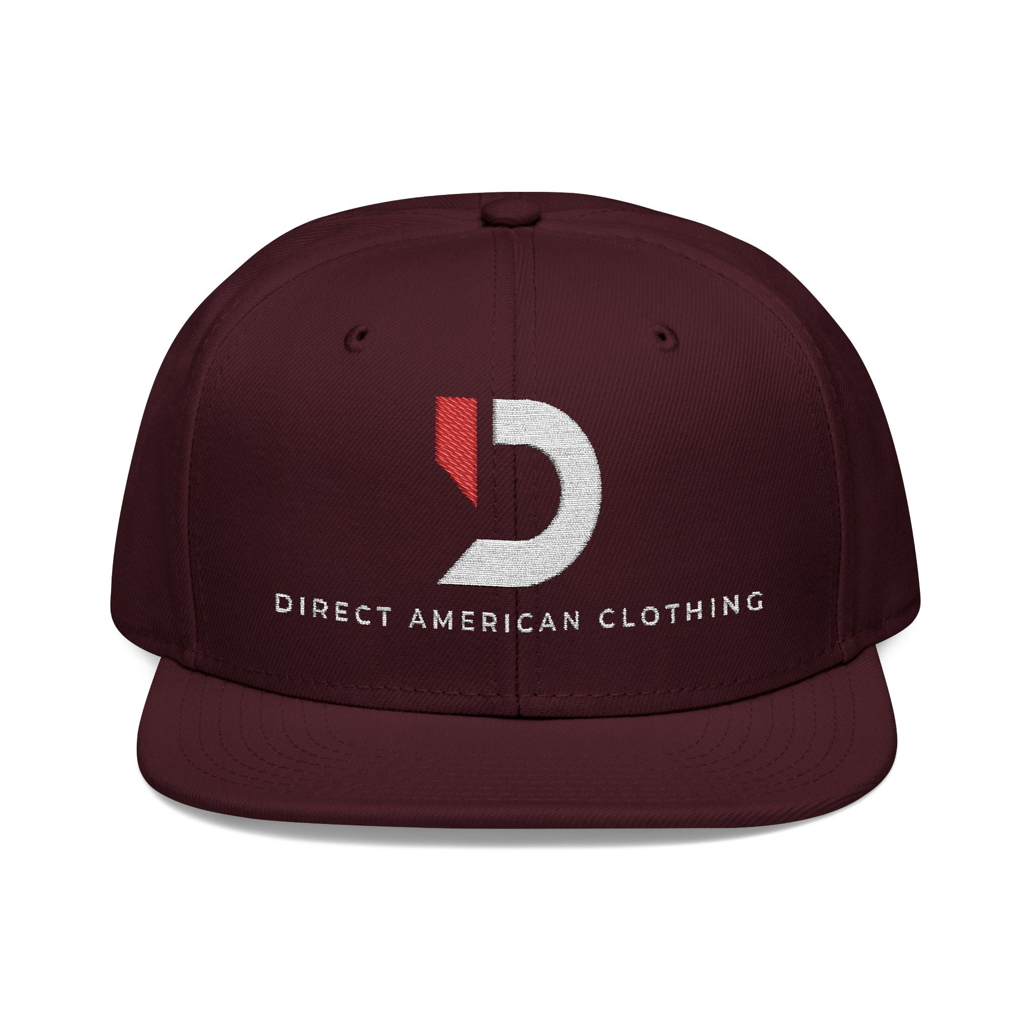 Stylish Embroidered Snapback Cap - Direct American Clothing