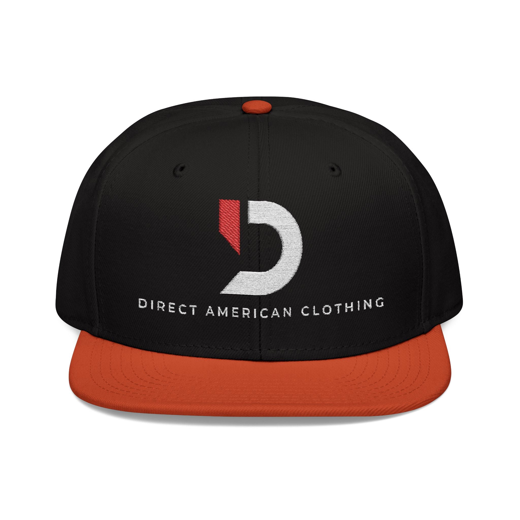 Stylish Embroidered Snapback Cap - Direct American Clothing