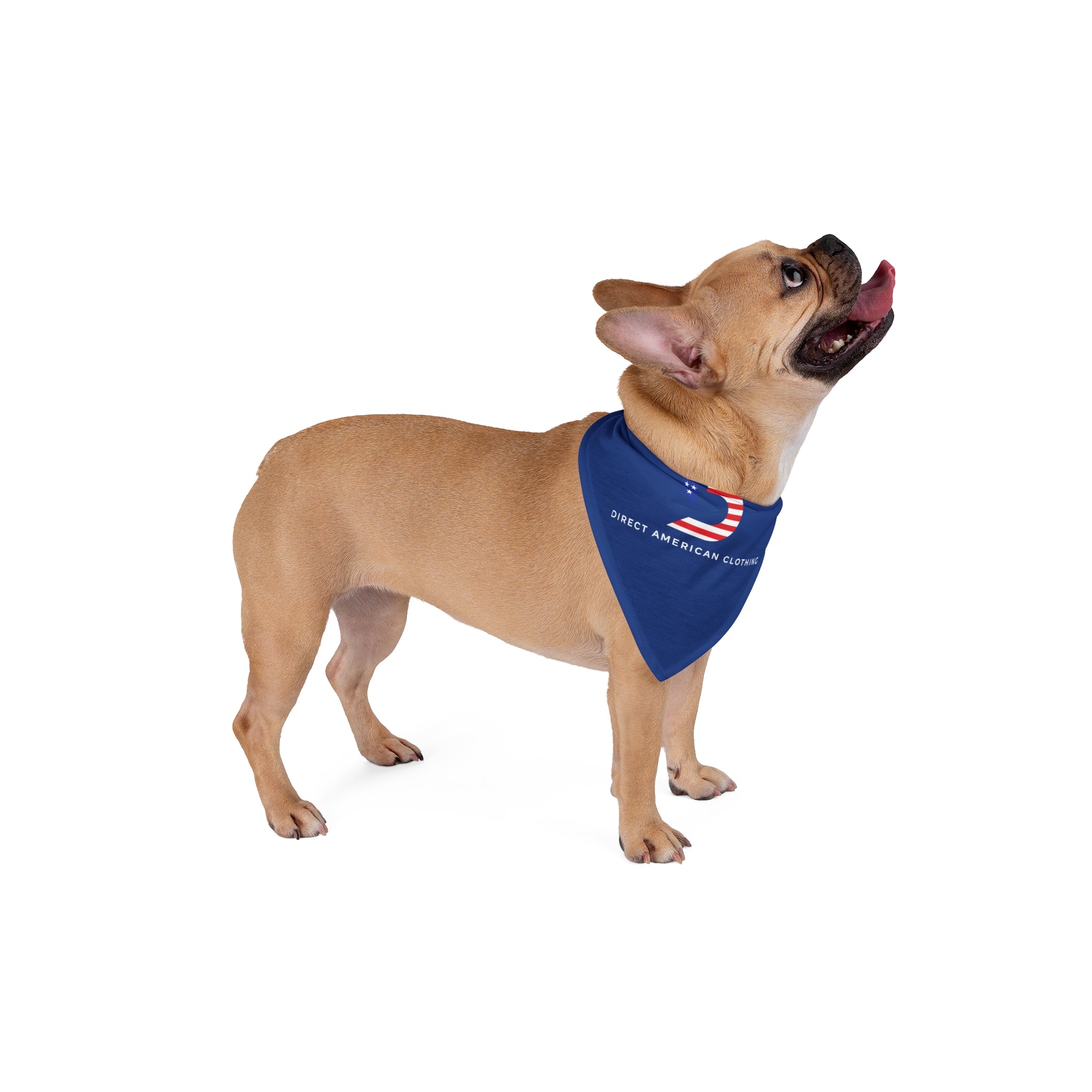 American Flag Logo Pet Bandana - Patriotic Dog & Cat Accessory