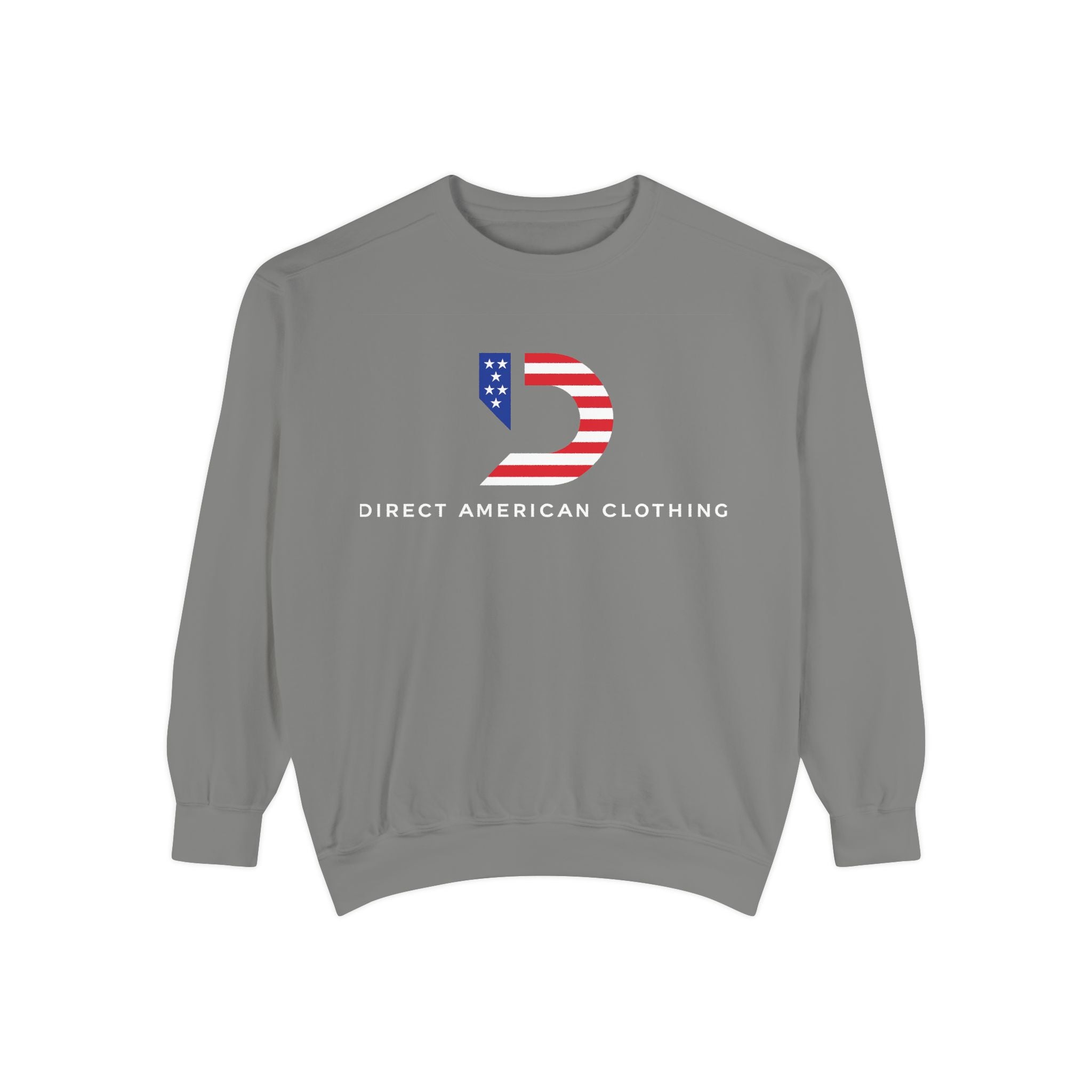 American Flag 'D' Logo Sweatshirt — Direct American Clothing Crewneck