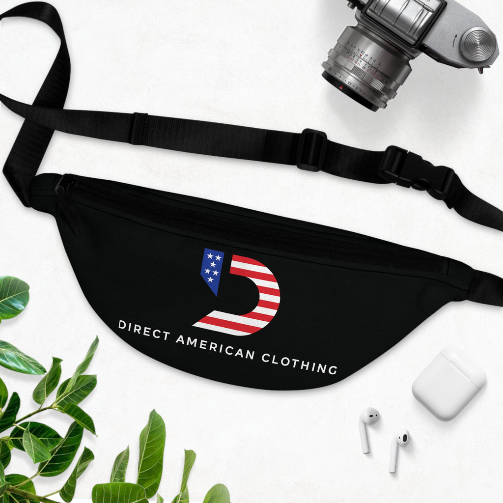 American Flag 'D' Logo Fanny Pack — Direct American Clothing Belt Bag