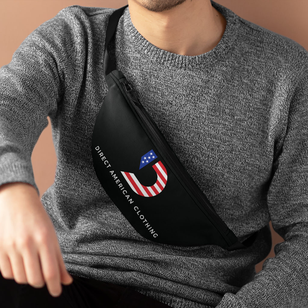 American Flag 'D' Logo Fanny Pack — Direct American Clothing Belt Bag