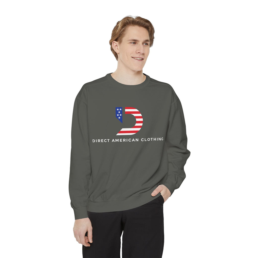 American Flag 'D' Logo Sweatshirt — Direct American Clothing Crewneck