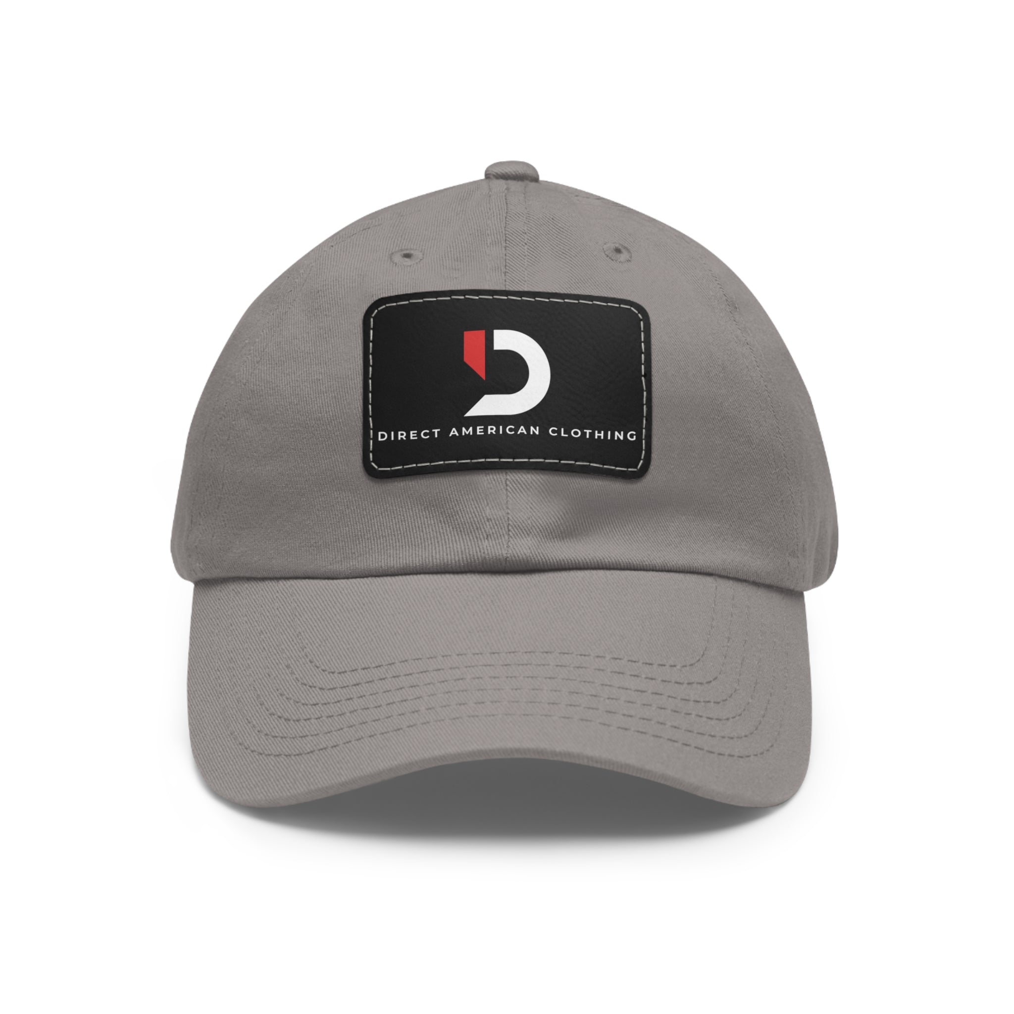 Direct American Clothing Dad Hat with Leather Patch - Casual Everyday Wear