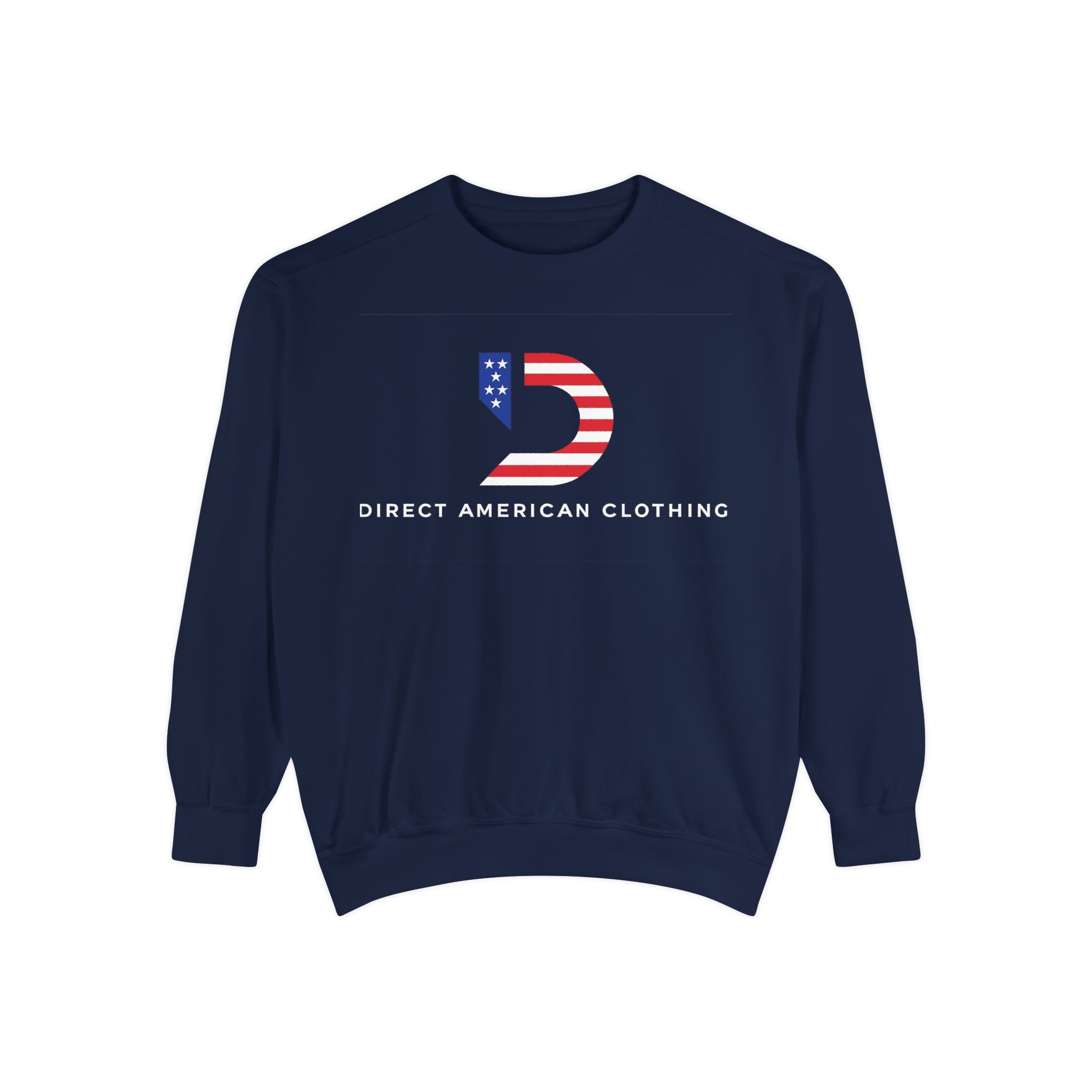 American Flag 'D' Logo Sweatshirt — Direct American Clothing Crewneck