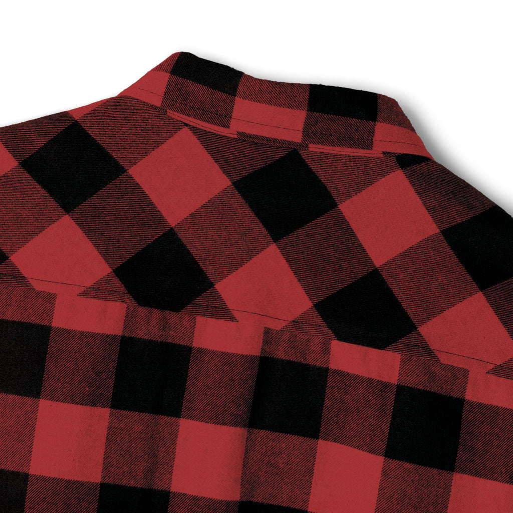 Black & White Buffalo Plaid Flannel Shirt — Classic Cozy Button-Up